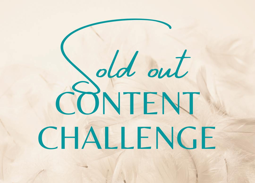 Sold out Content Challenge_Website
